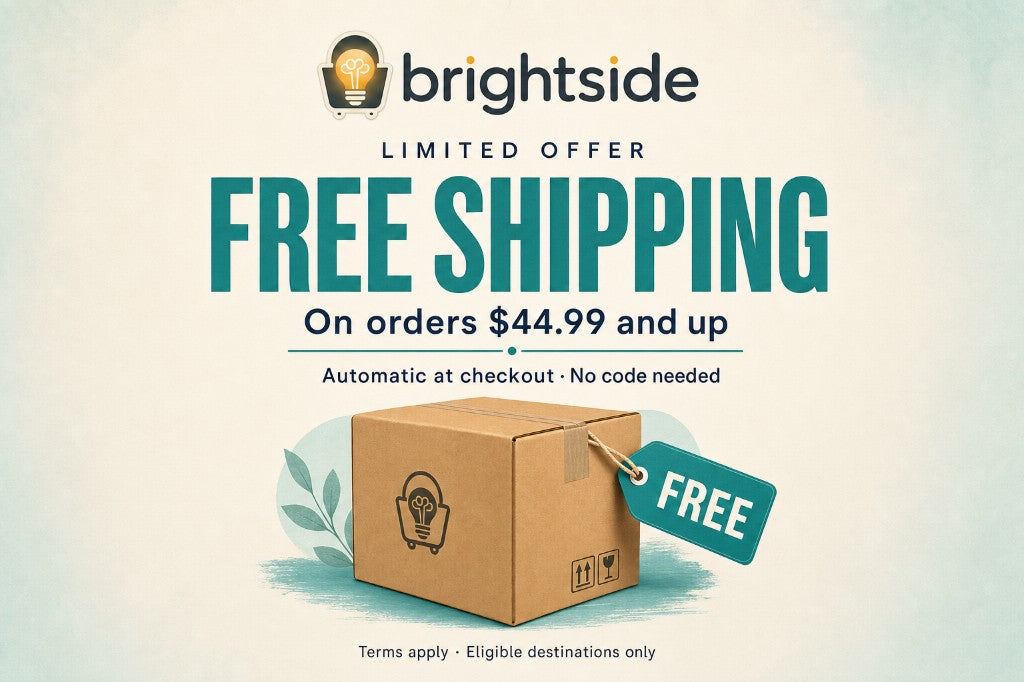 BrightSide Store free shipping on orders $44.99 and up