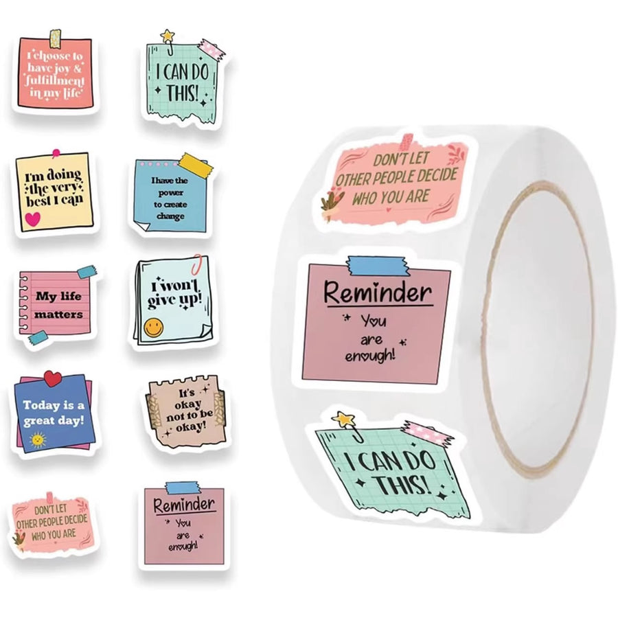 [gallery] Affirmation sticker roll with sample designs