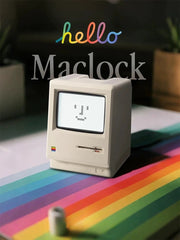 [gallery] Maclock retro desk clock — hello Maclock hero