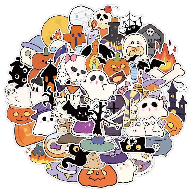 120-sheet Halloween sticker pack design sheet