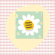 [variant] Mint Daisy Thanks mini thank-you card design