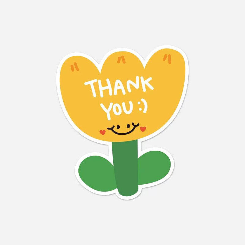 Yellow flower thank-you card