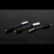 [detail] Three USB-C headphone DAC dongles on reflective black surface