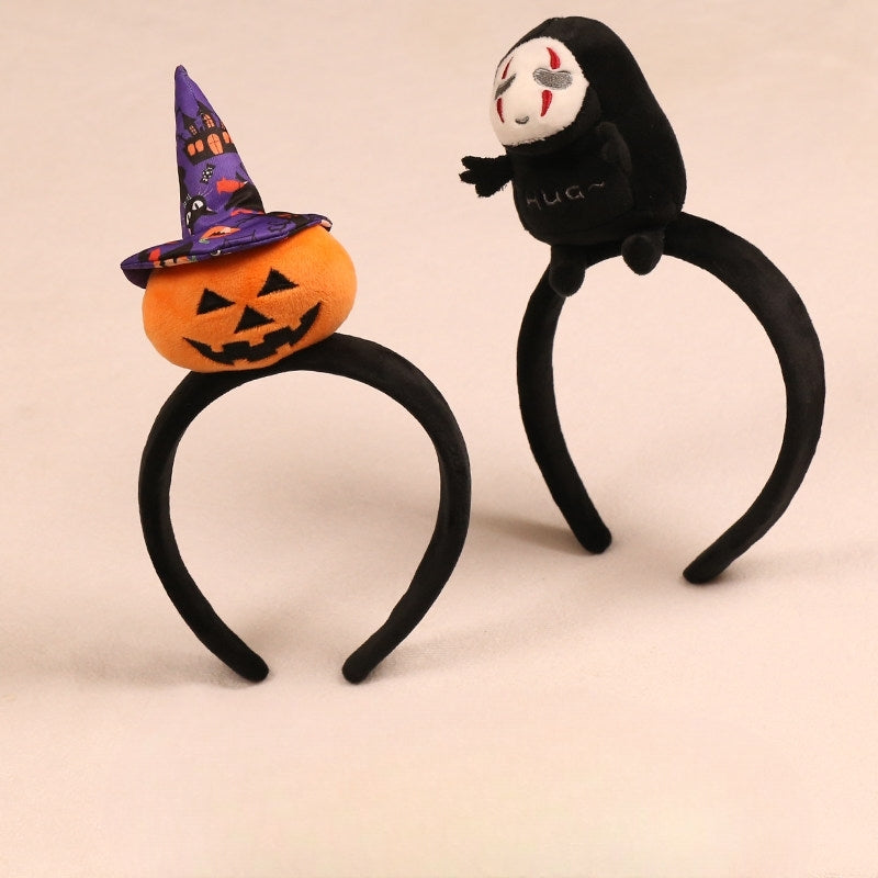 [gallery] Halloween party headband — pumpkin witch hat and ghost hug styles