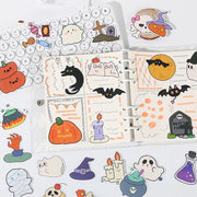 [gallery] Halloween stickers used to decorate a journal and scrapbook pages