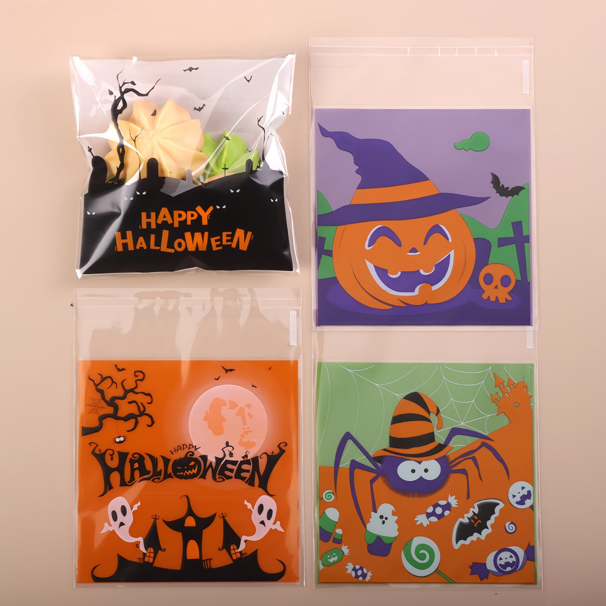 Halloween Cartoon Treat Bags — Night Ghost mix