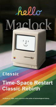 [detail] Maclock retro desk clock — classic time-space restart hero