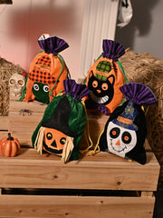 [gallery] Halloween plush candy bags — trick-or-treat scene with candy