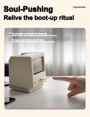 [gallery] Maclock retro desk clock — system disk boot-up ritual
