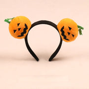 [gallery] Halloween party headband — twin pumpkin style