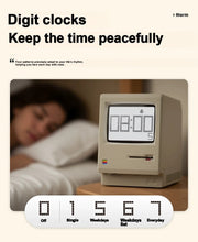 [gallery] Maclock retro desk clock — alarm modes and peaceful bedside time