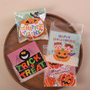 [variant] Halloween Cartoon Treat Bags — Green Pumpkin mix