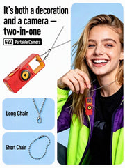[detail] G22 portable camera — wearable decoration with long and short chain options