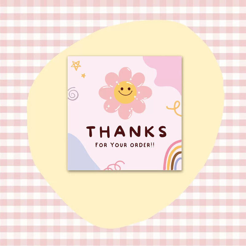 Smiling Daisy Thanks mini thank-you card design