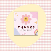 [variant] Smiling Daisy Thanks mini thank-you card design