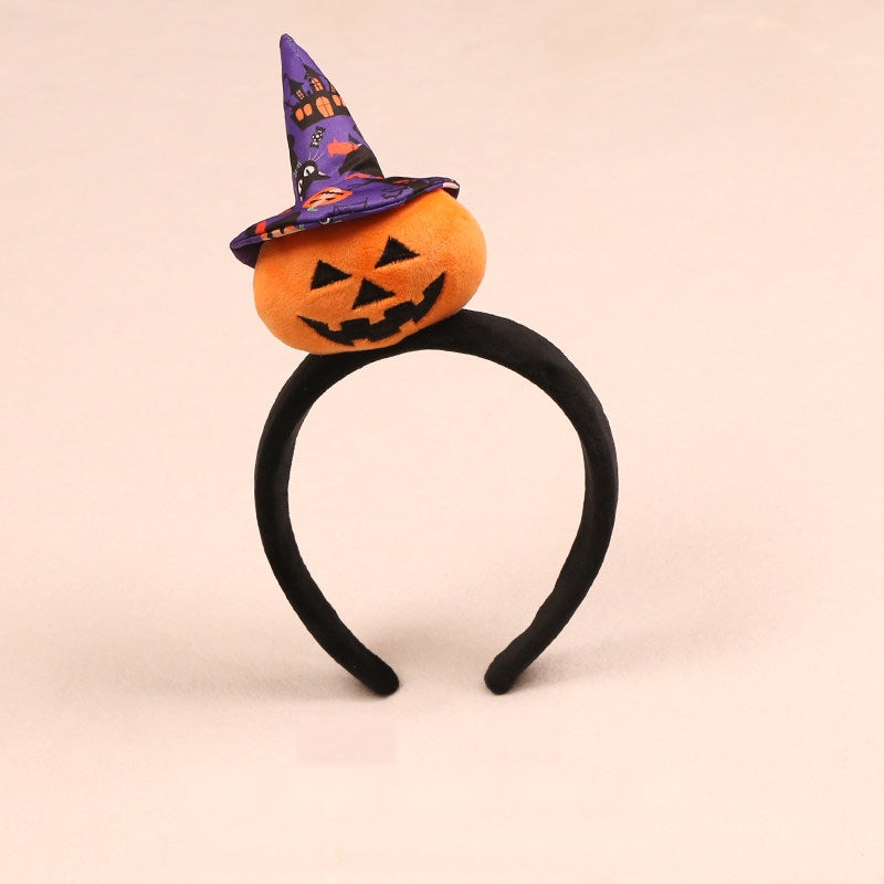 Halloween party headband — Soft band A · purple witch hat
