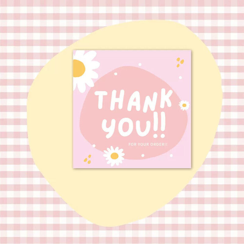 Daisy Corners Thanks mini thank-you card design