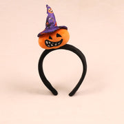 [variant] Halloween party headband — Soft band B · purple witch hat
