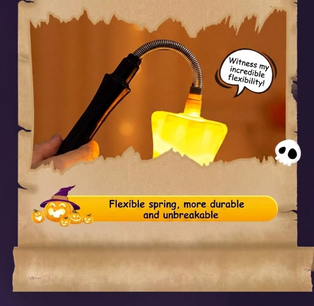 Flexible spring gooseneck — durable and bendable Halloween wand neck