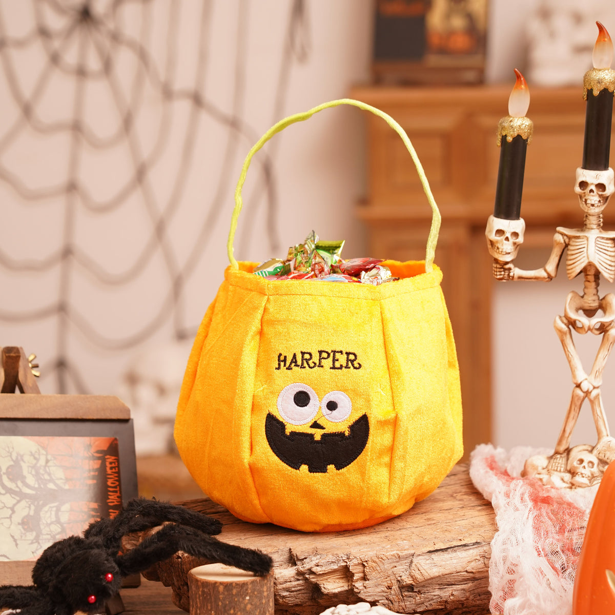 Halloween Plush Candy Bag — Ghost face bag