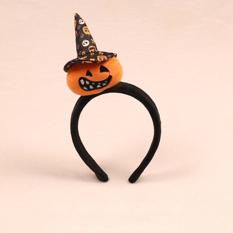 Halloween party headband — Soft band B · black witch hat
