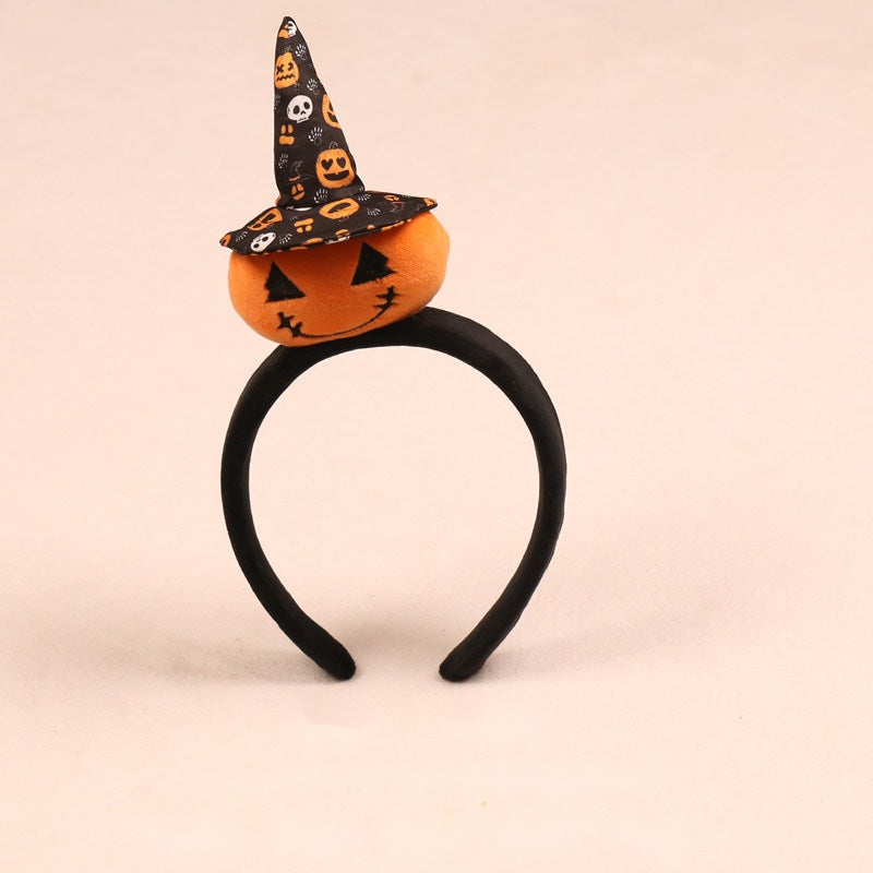 Halloween party headband — Soft band C · black witch hat