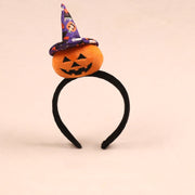 [variant] Halloween party headband — Standard band A · purple witch hat