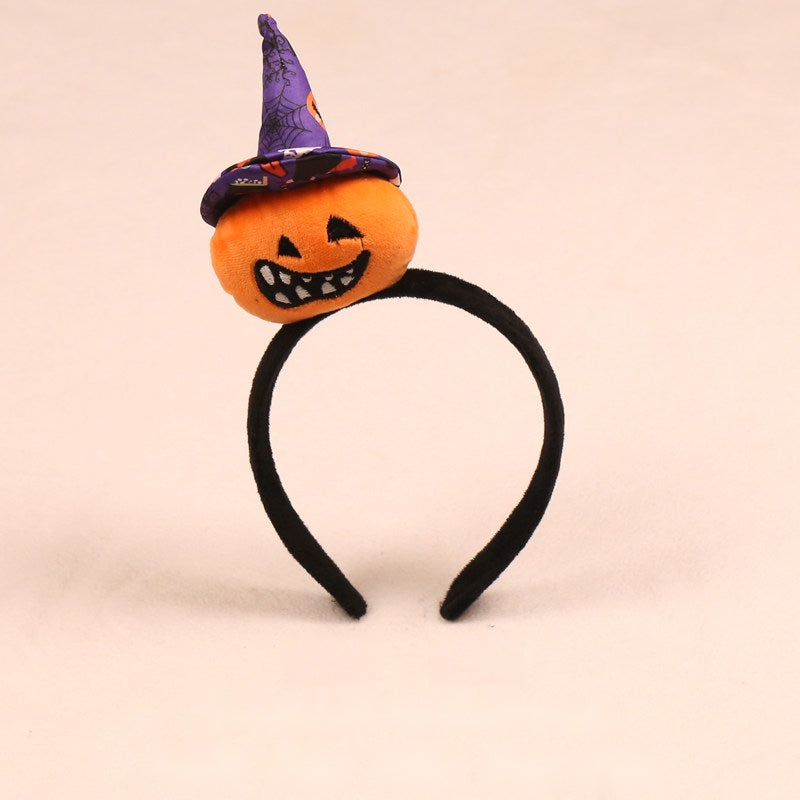 Halloween party headband — Standard band B · purple witch hat