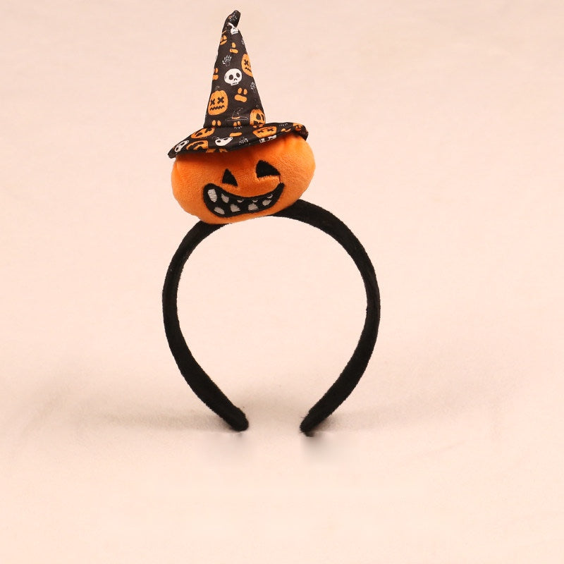 Halloween party headband — Standard band B · black witch hat