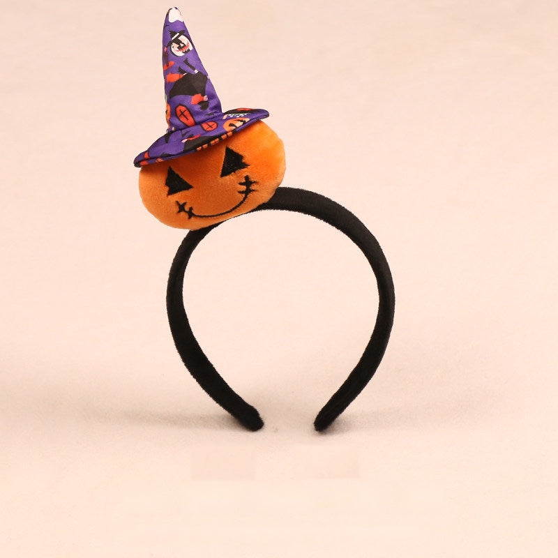 Halloween party headband — Standard band C · purple witch hat