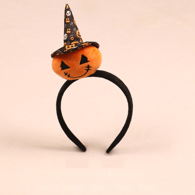 Halloween party headband — Standard band C · black witch hat