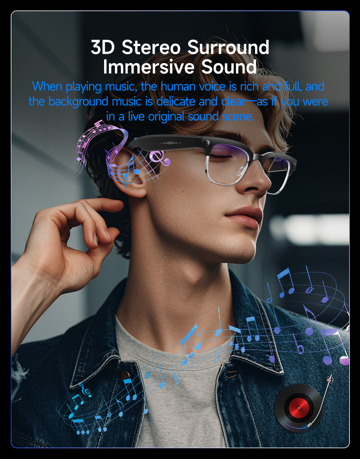 DJZ663 open-ear stereo sound lifestyle