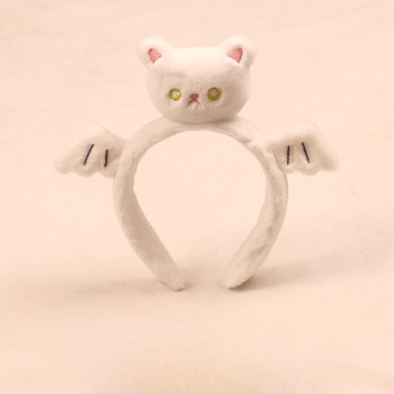 Halloween party headband — Bat wings · white