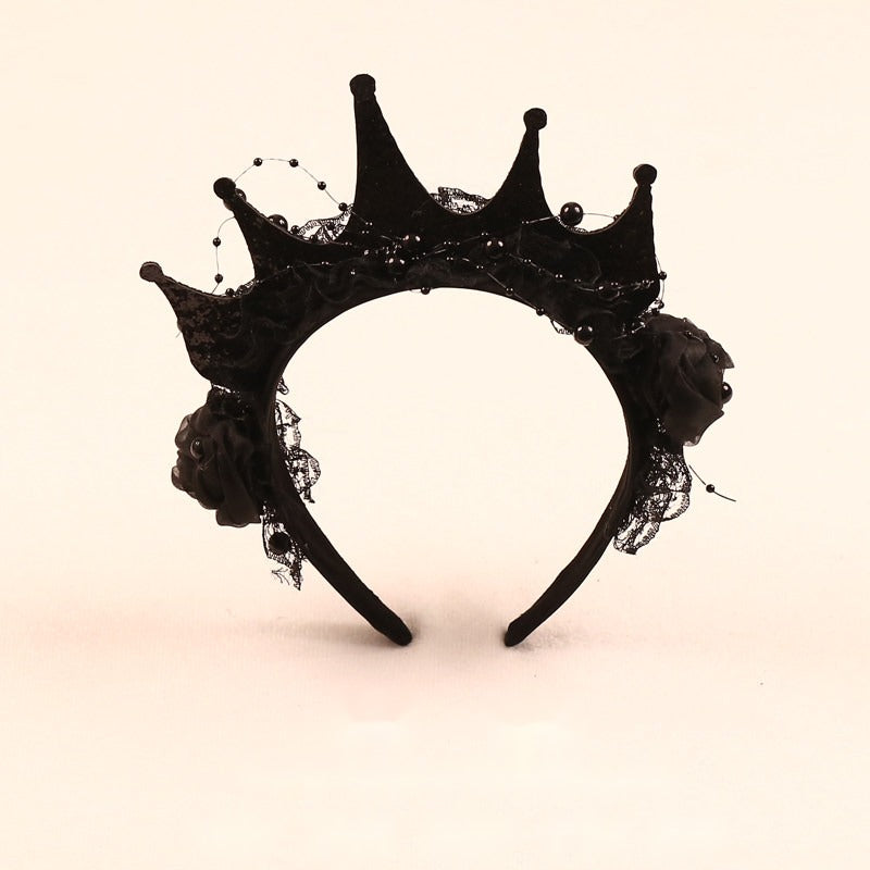 Halloween party headband — Black crown
