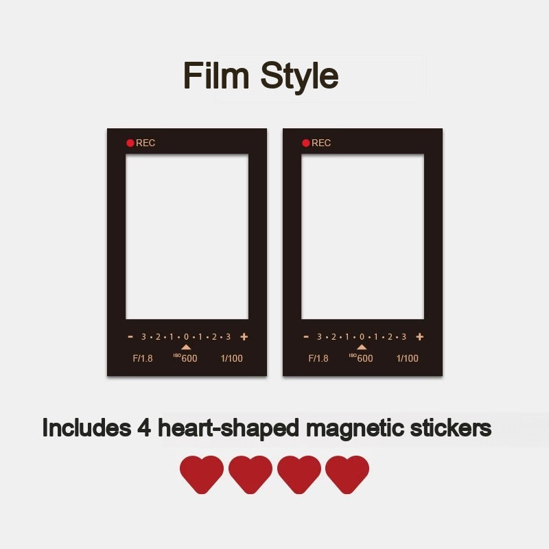 ELFINBOOK Film style — 2 frames pack with heart magnets