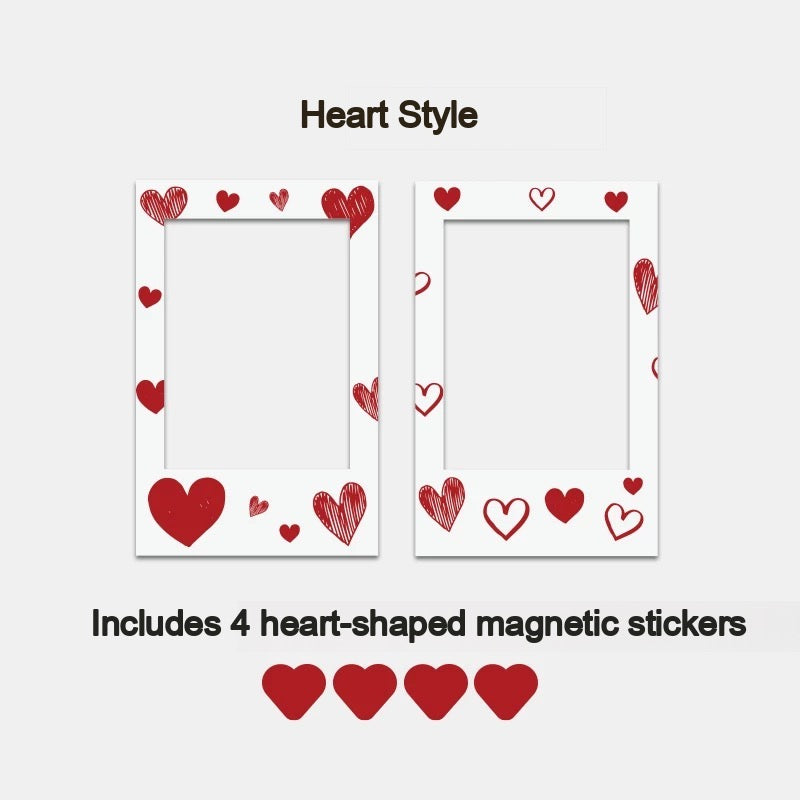 ELFINBOOK Heart style — 2 frames pack with heart magnets
