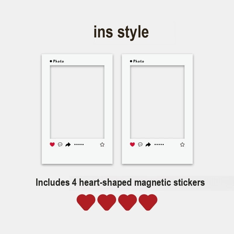ELFINBOOK Ins style — 2 frames pack with heart magnets