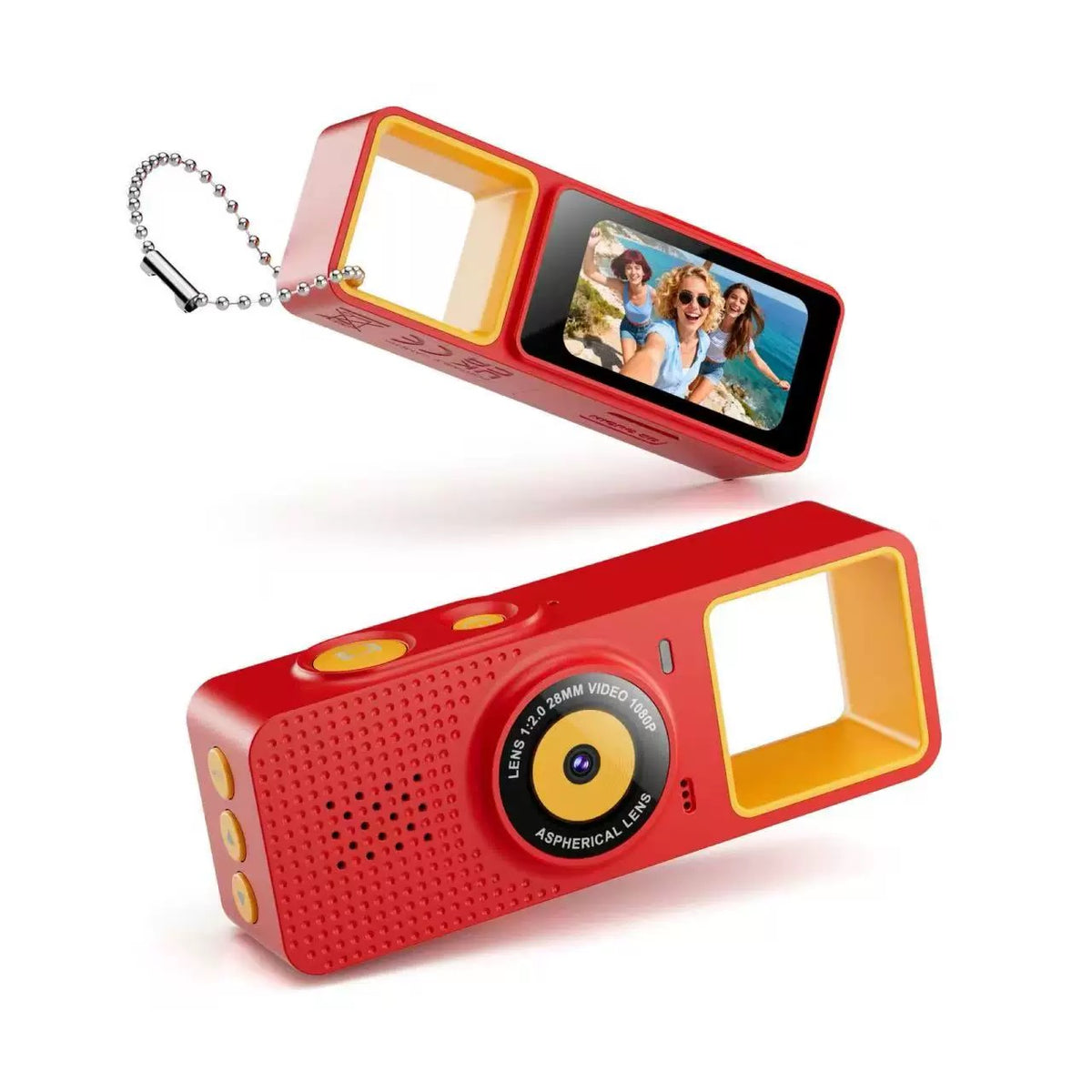 G22 keychain thumb camera — Red