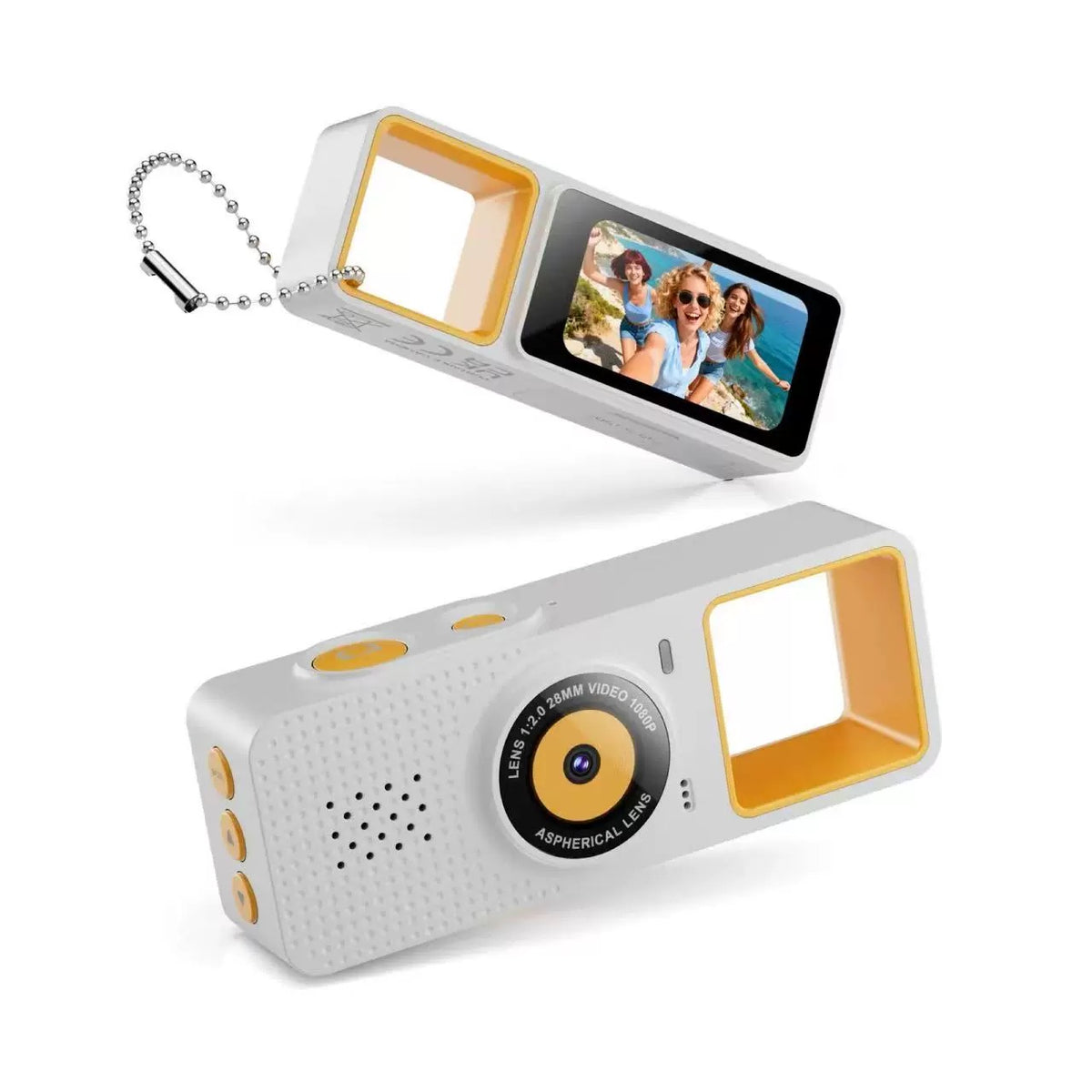 G22 keychain thumb camera — White